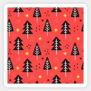 Retro Christmas Pattern Sticker